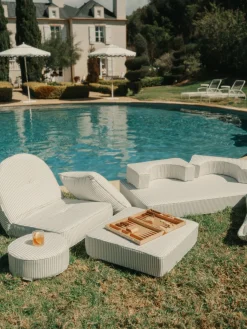 The Reclining Pillow Lounger - Lauren'S Sage Stripe^Business & Pleasure Co. Discount