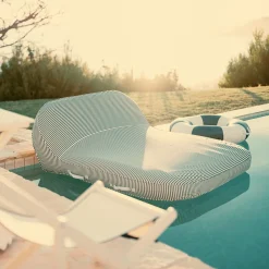 The Xl Pool Lounger - Laurens Navy Stripe^Business & Pleasure Co. Hot
