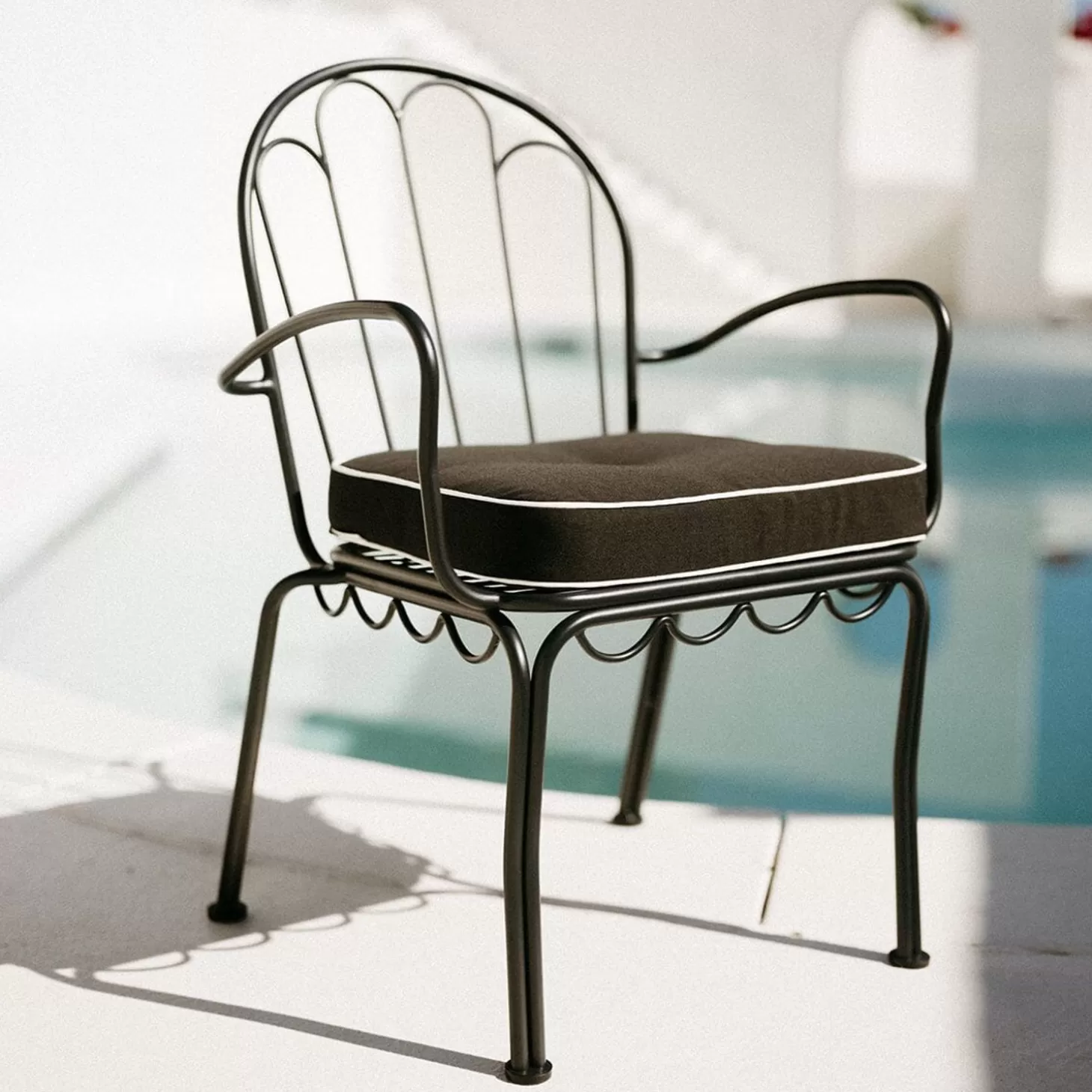 Al Fresco Dining Chairs>Business & Pleasure Co. The Al Fresco Dining Chair - Vintage Black