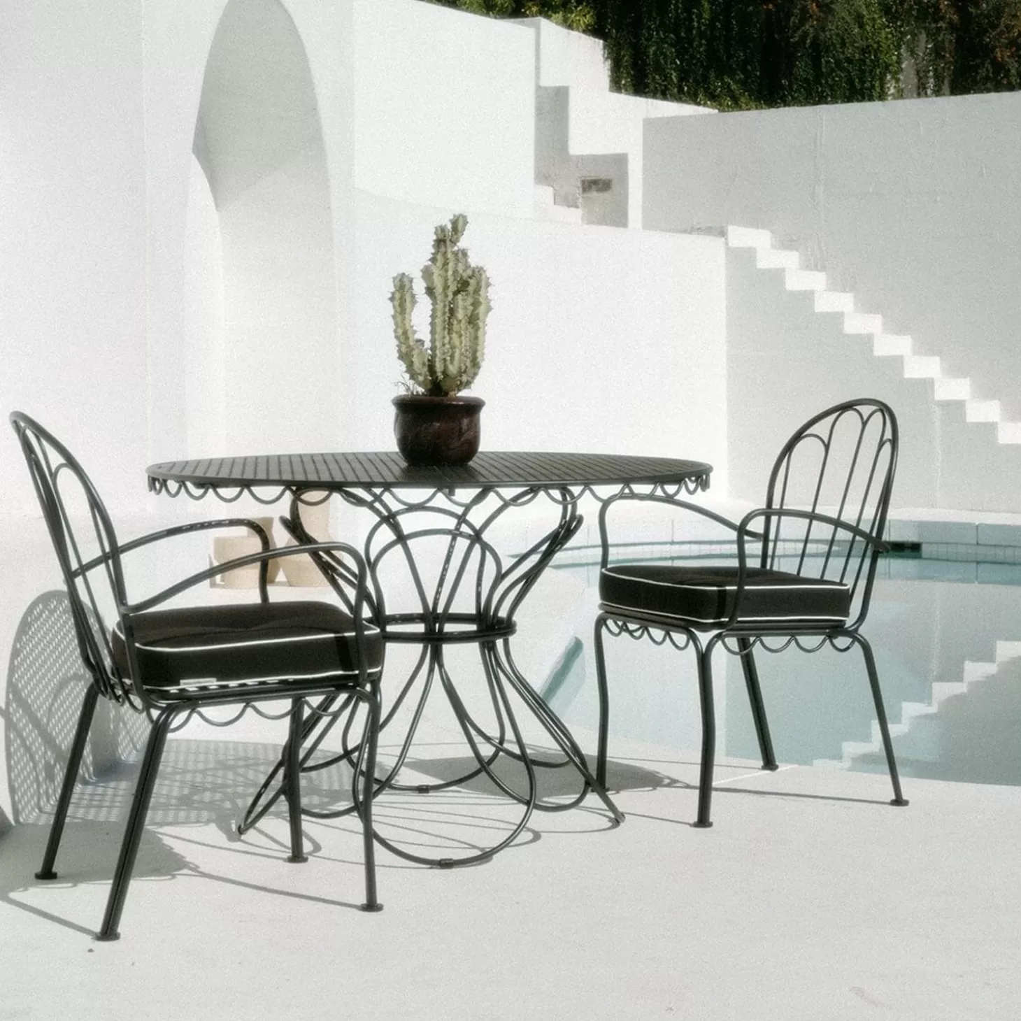 Al Fresco Dining Chairs>Business & Pleasure Co. The Al Fresco Dining Chair - Vintage Black