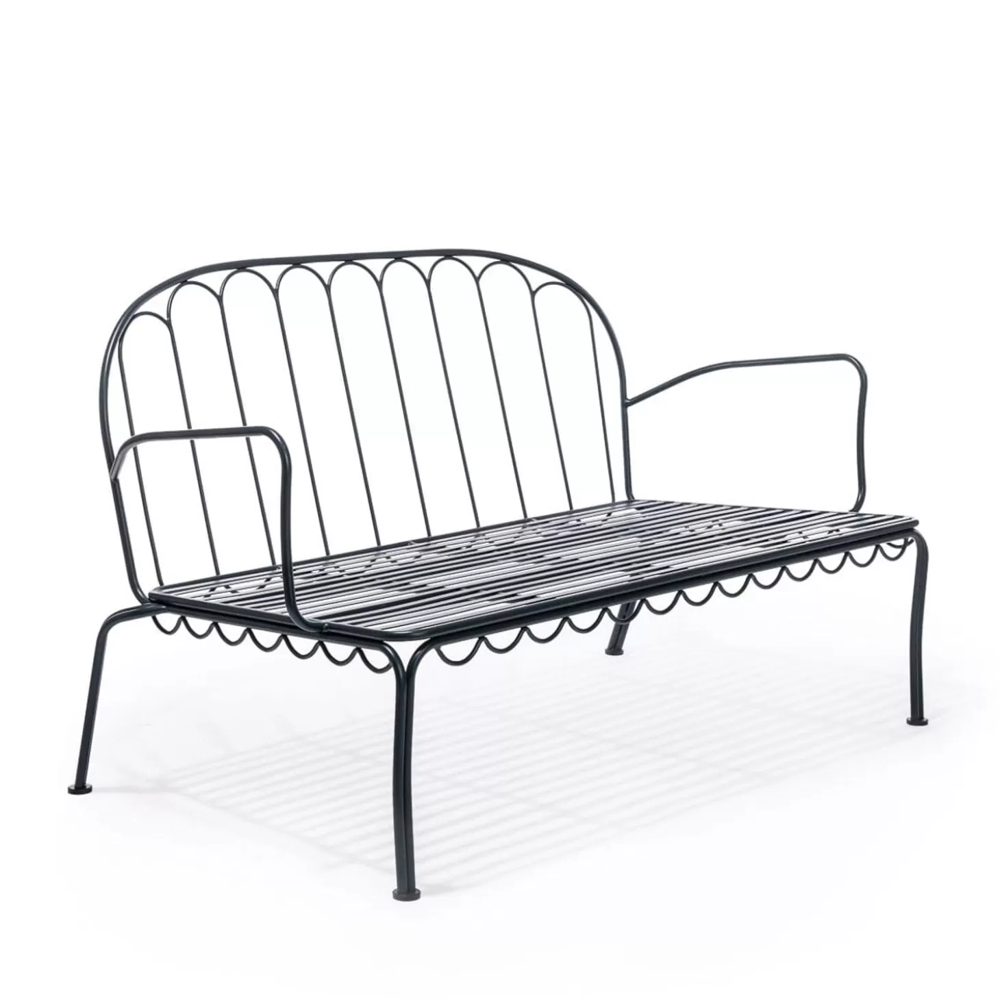 Al Fresco Love Seats>Business & Pleasure Co. The Al Fresco Love Seat - Vintage Black