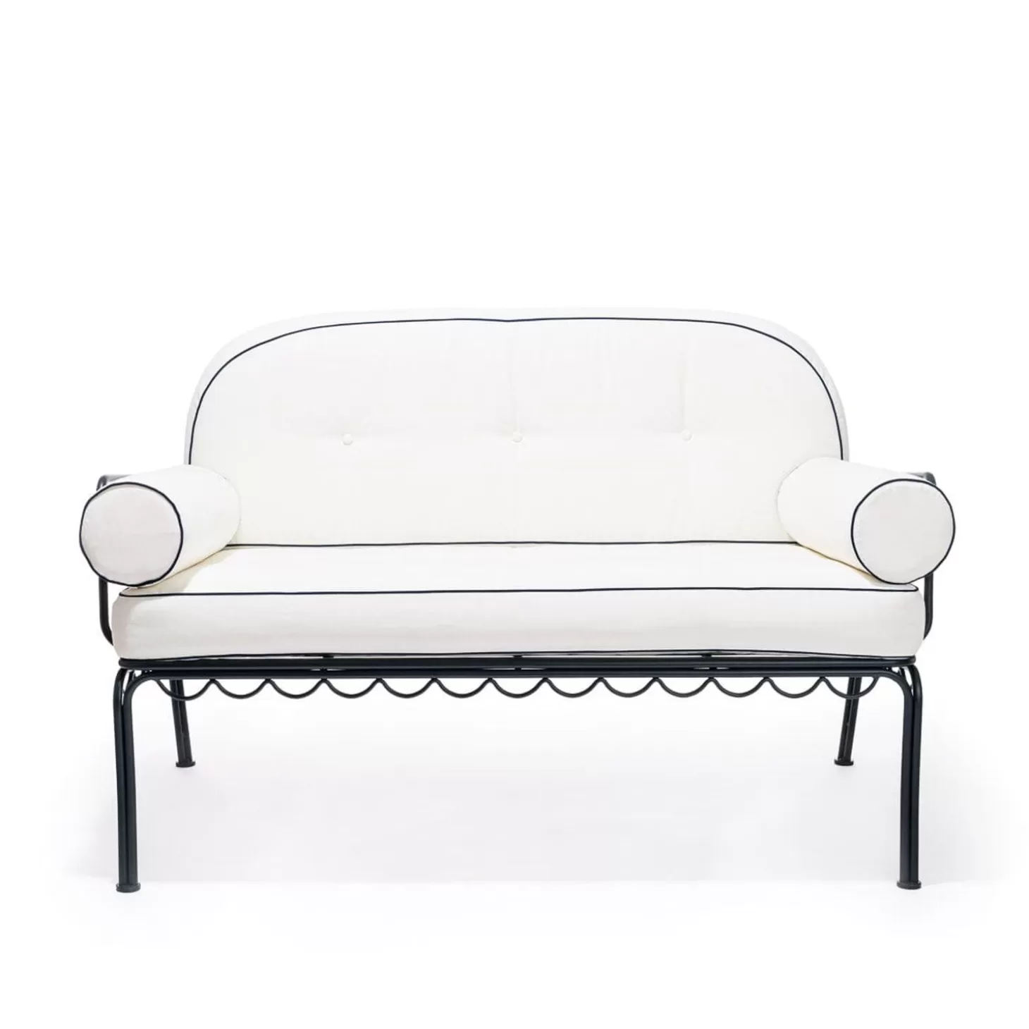 Al Fresco Love Seats>Business & Pleasure Co. The Al Fresco Love Seat - Vintage Black