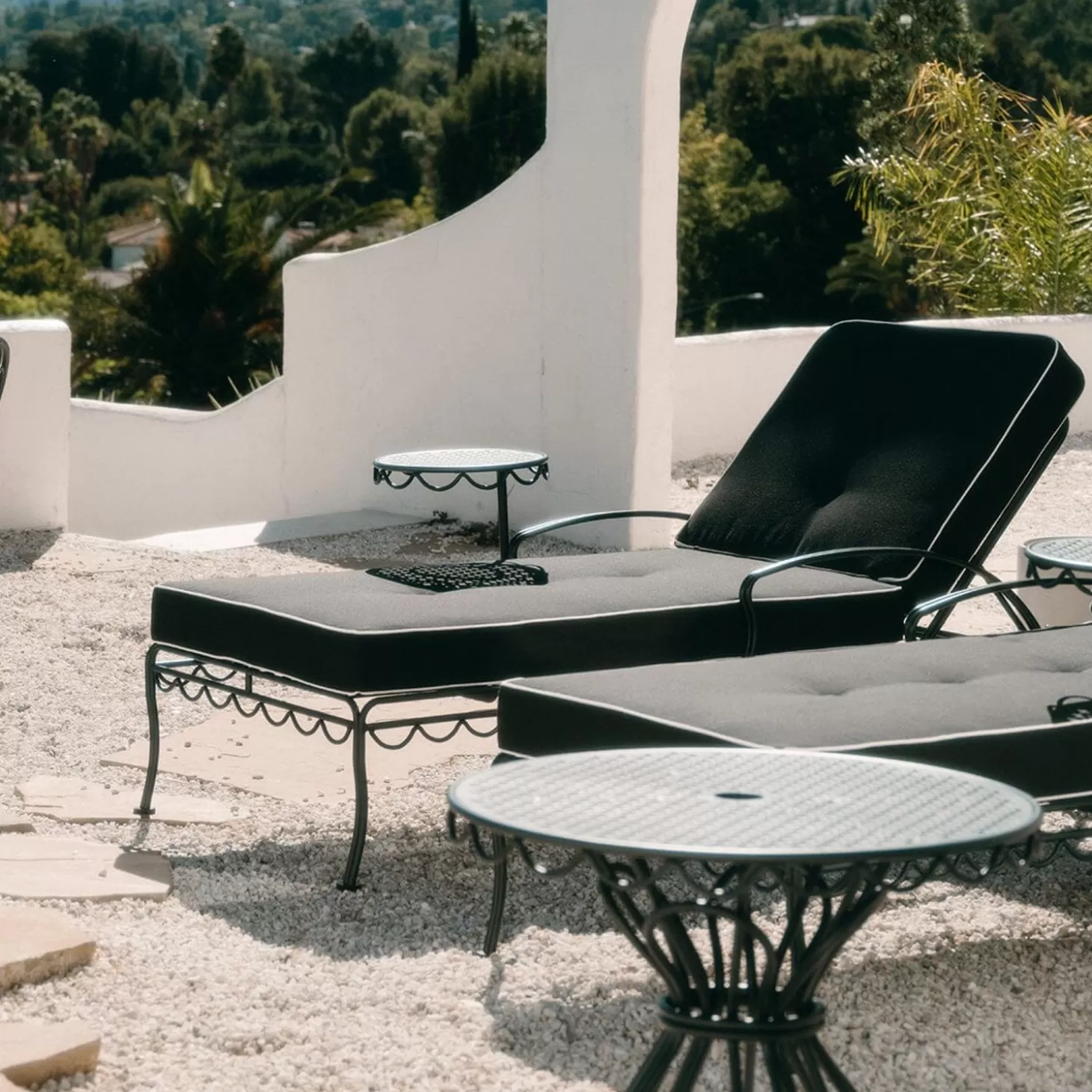 Al Fresco Sun Loungers>Business & Pleasure Co. The Al Fresco Sun Lounger - Vintage Black