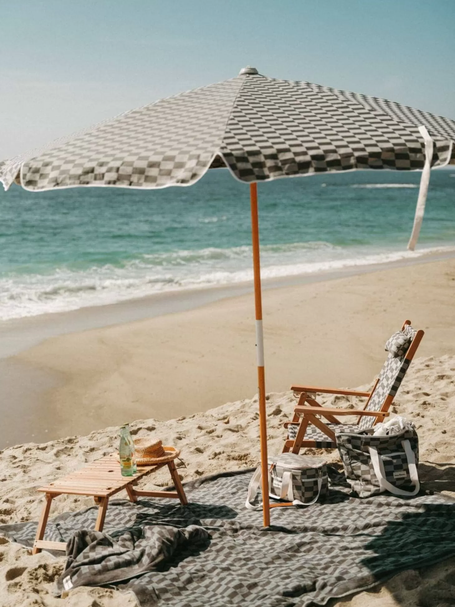 Amalfi Umbrellas>Business & Pleasure Co. The Amalfi Umbrella - Vintage Green Check