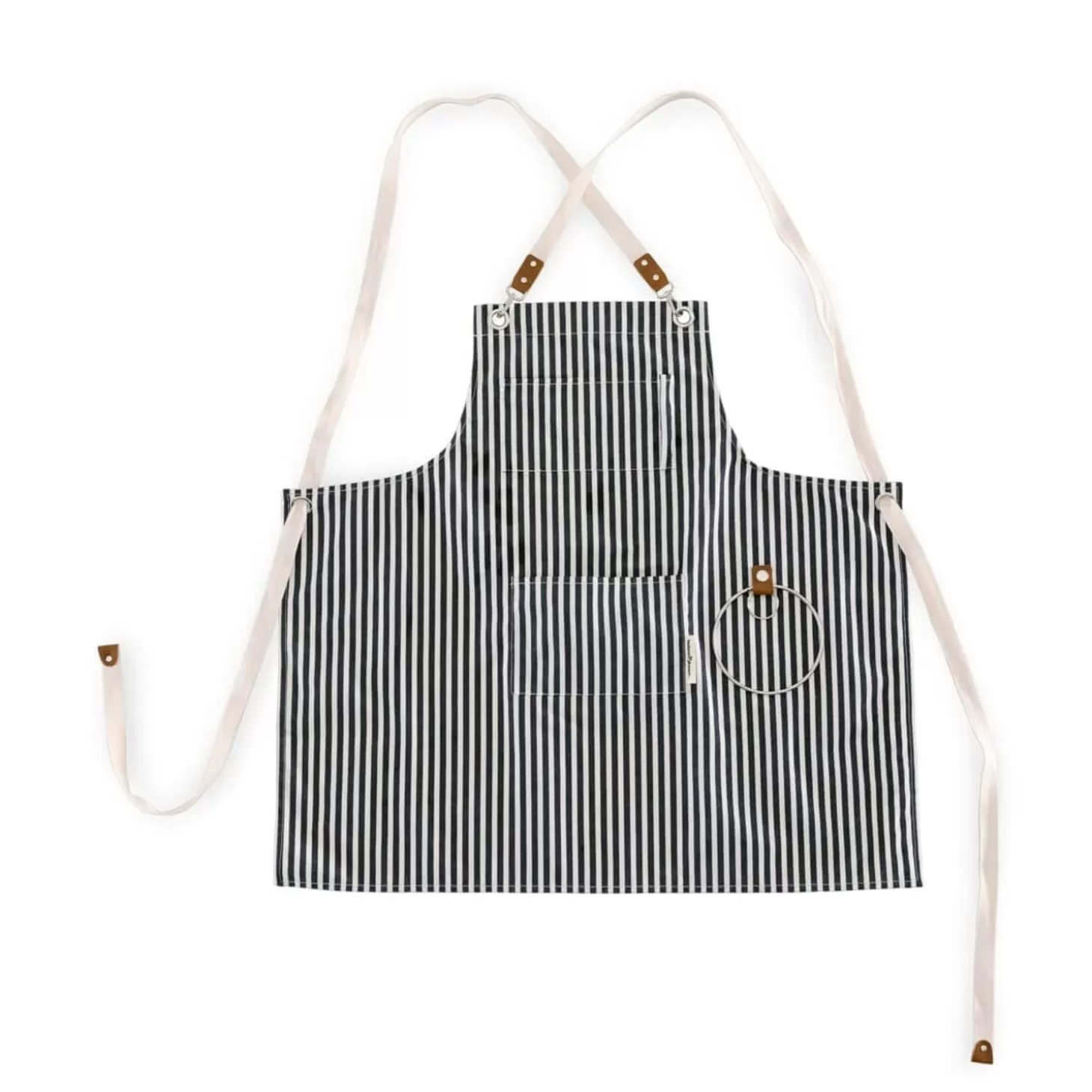 Table Linens>Business & Pleasure Co. The Apron - Lauren'S Navy Stripe