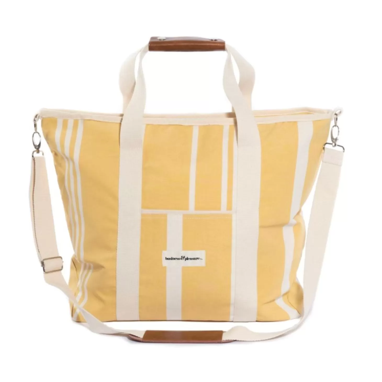 Cooler Tote Bags>Business & Pleasure Co. The Cooler Tote Bag - Vintage Yellow Stripe