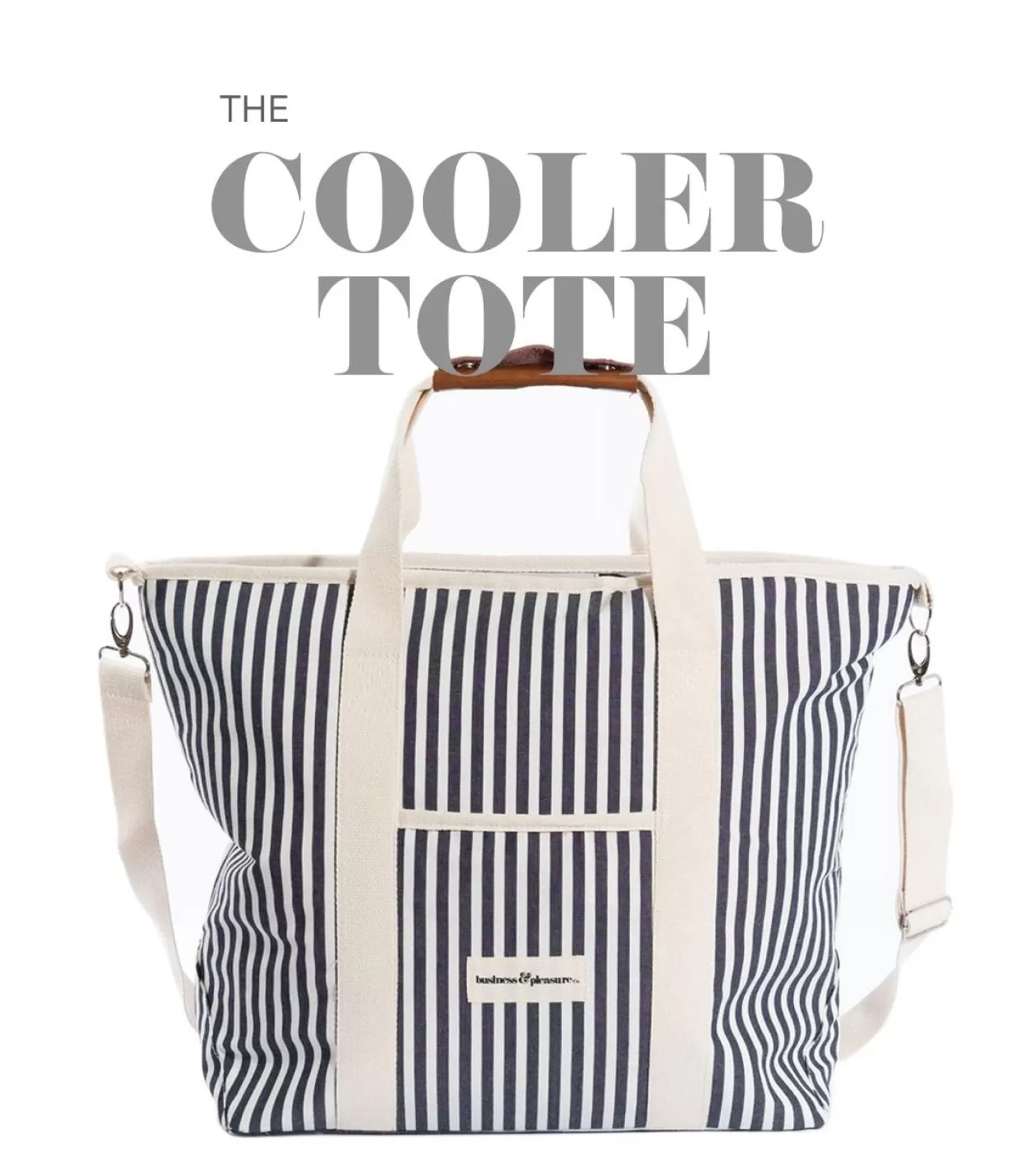 Cooler Tote Bags>Business & Pleasure Co. The Cooler Tote Bag - Vintage Yellow Stripe