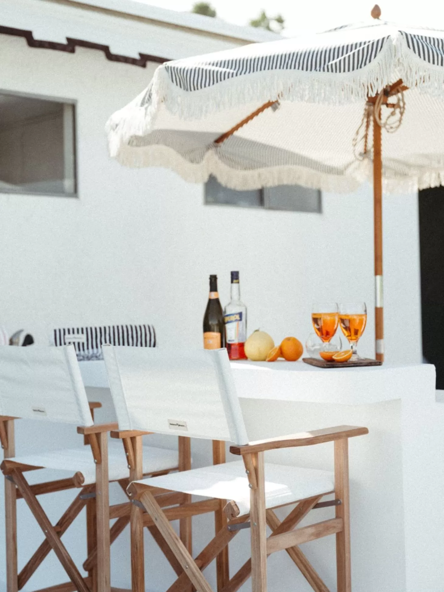 Directors Chairs>Business & Pleasure Co. The Directors Chair - Bar Height - Antique White