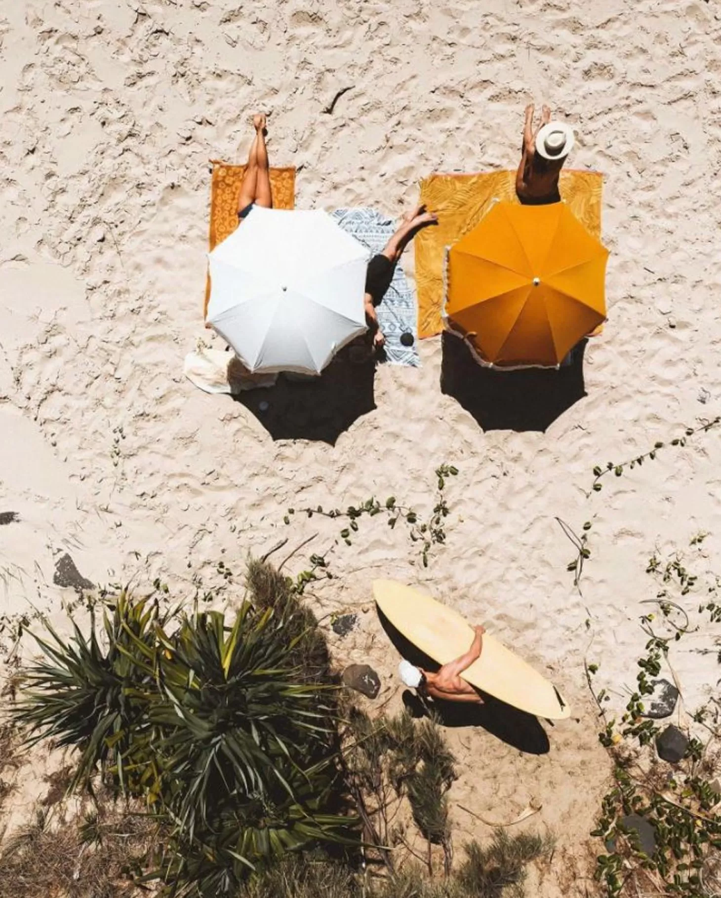 Holiday Beach Umbrellas>Business & Pleasure Co. The Holiday Beach Umbrella - Vintage Gold