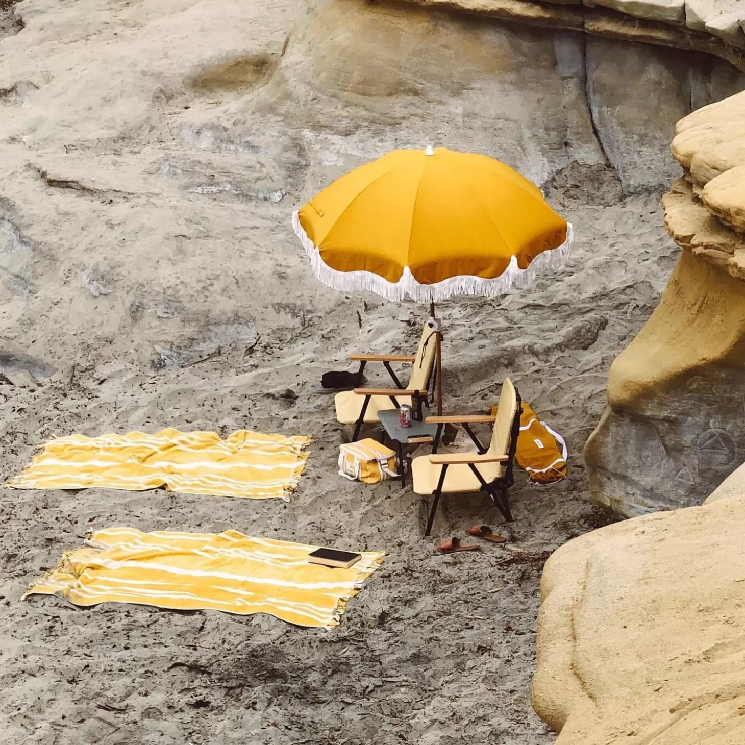 Holiday Beach Umbrellas>Business & Pleasure Co. The Holiday Beach Umbrella - Vintage Gold