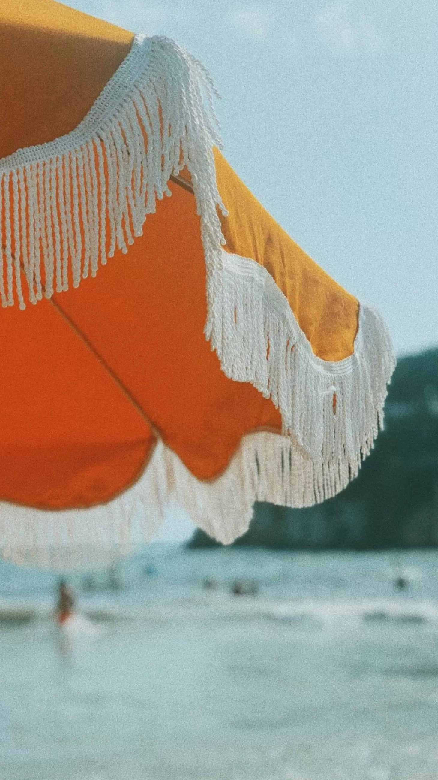Holiday Beach Umbrellas>Business & Pleasure Co. The Holiday Beach Umbrella - Vintage Gold