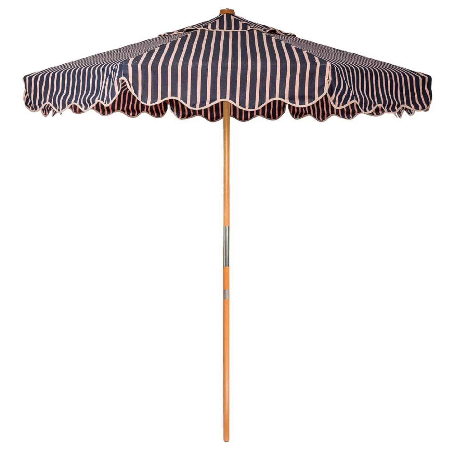 Market Umbrellas>Business & Pleasure Co. The Market Umbrella - Monaco Navy And Pink Stripe