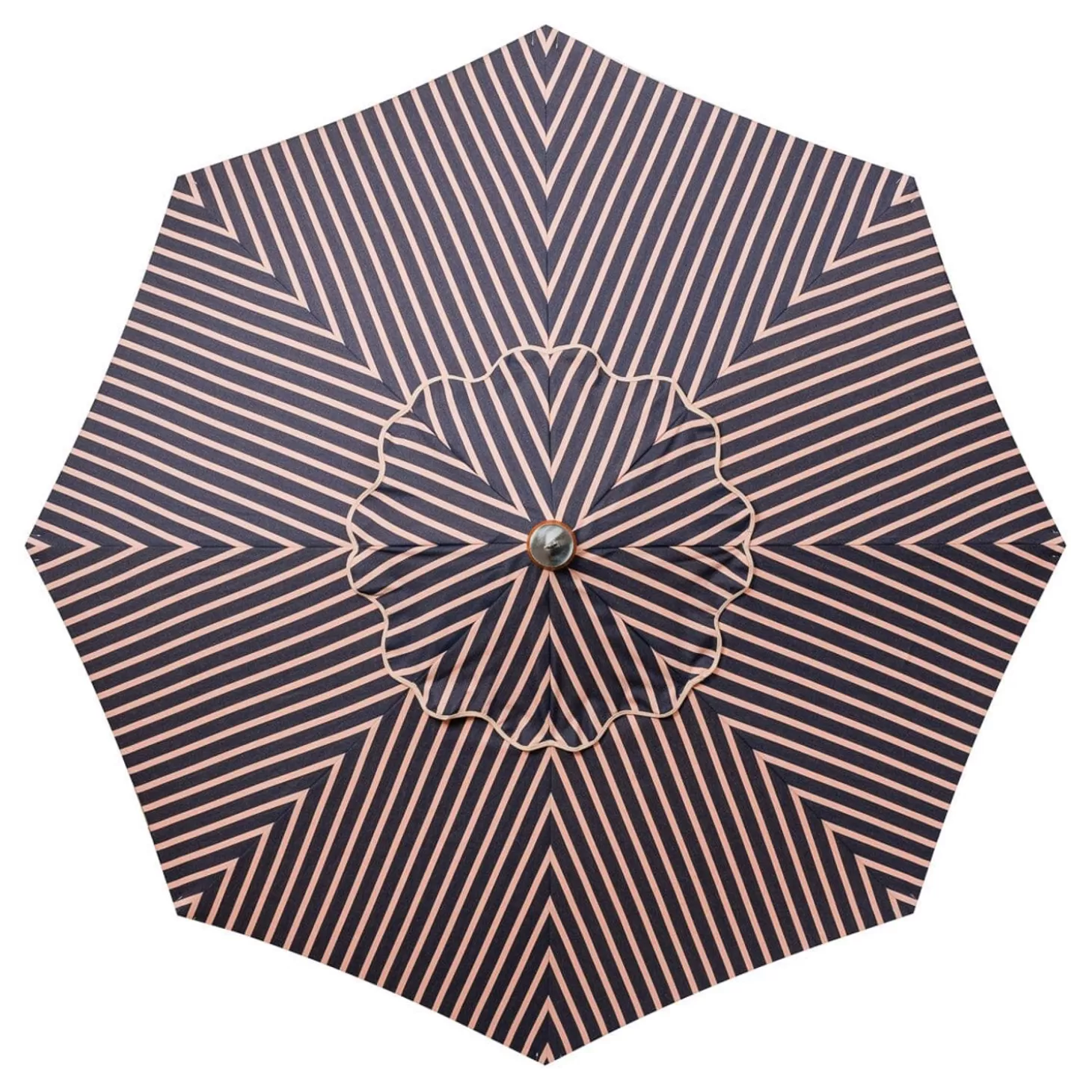 Market Umbrellas>Business & Pleasure Co. The Market Umbrella - Monaco Navy And Pink Stripe