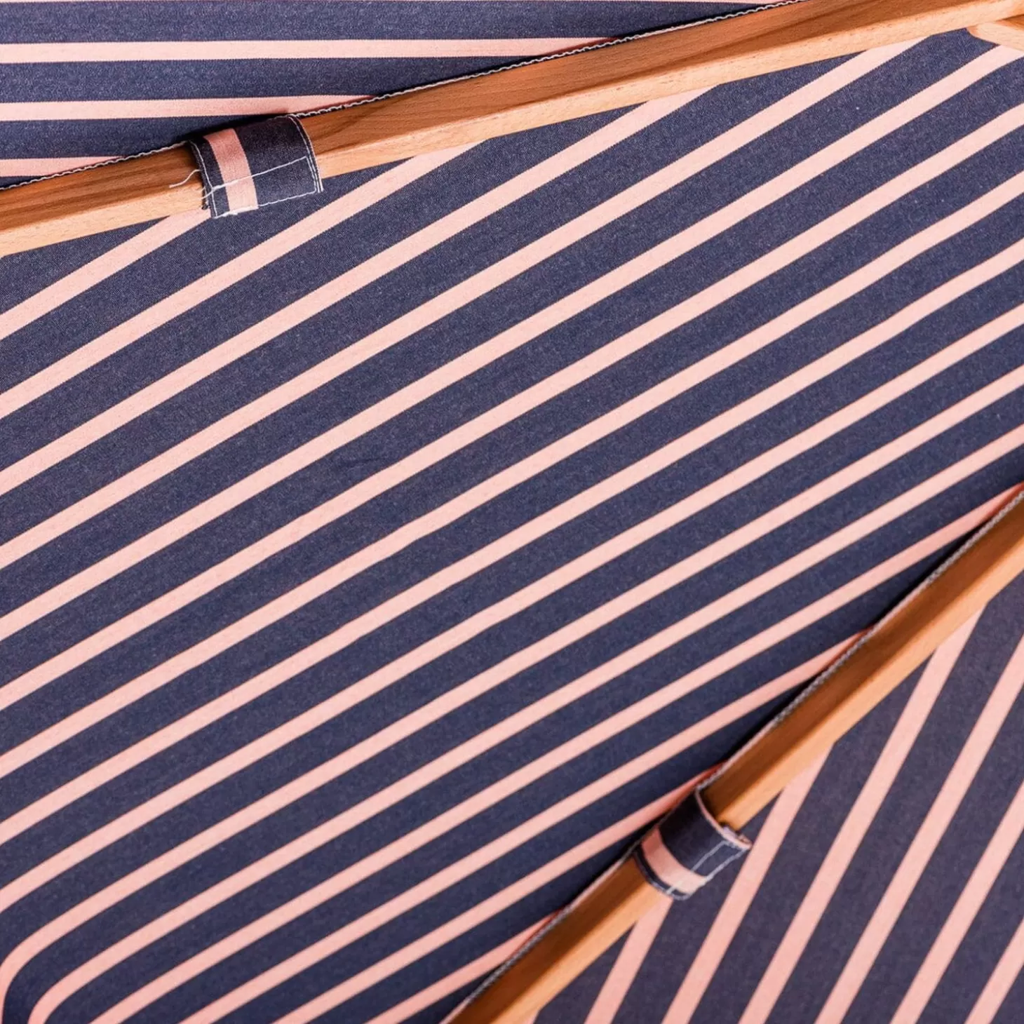 Market Umbrellas>Business & Pleasure Co. The Market Umbrella - Monaco Navy And Pink Stripe