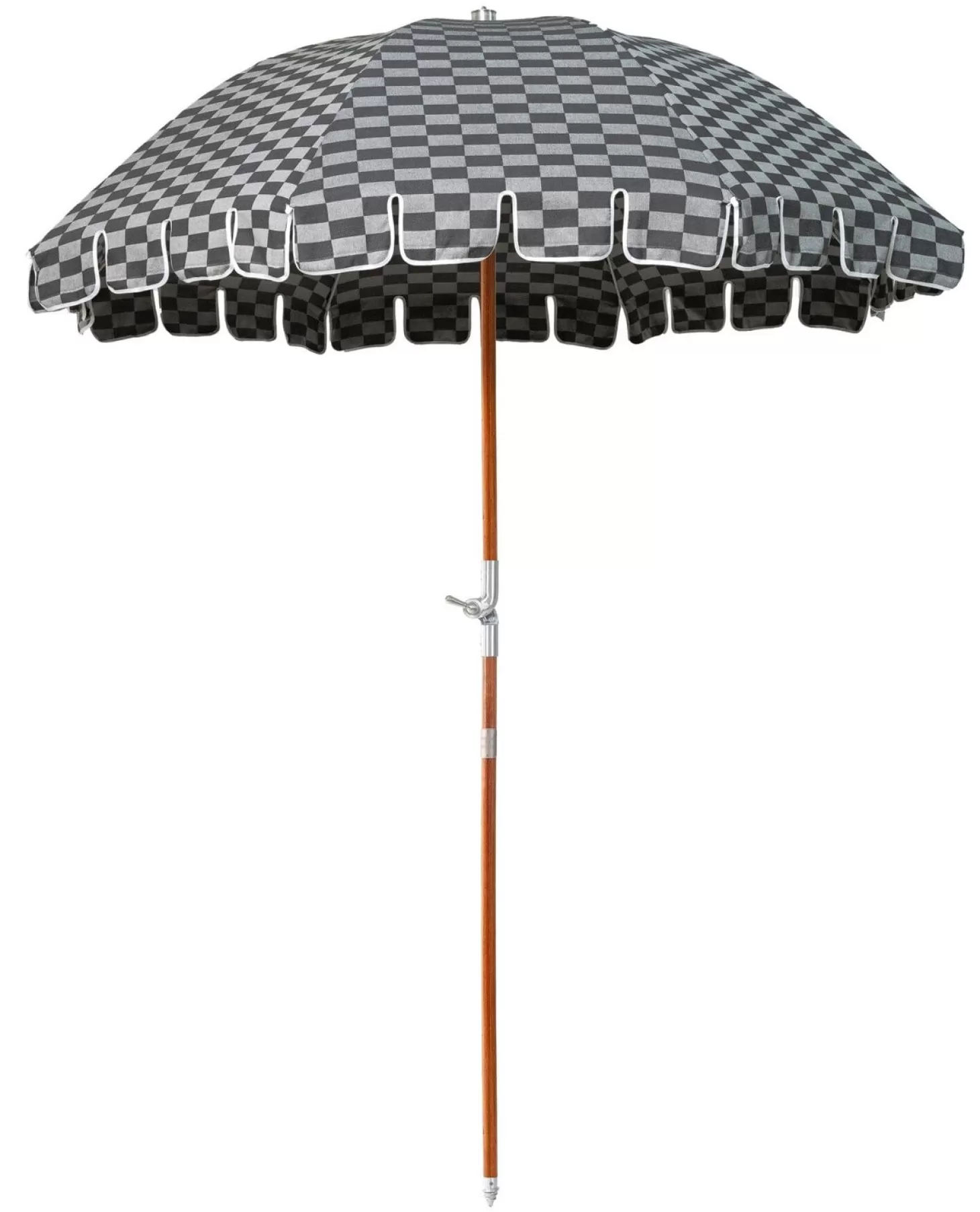 Premium Beach Umbrellas>Business & Pleasure Co. The Premium Beach Umbrella - Vintage Green Check