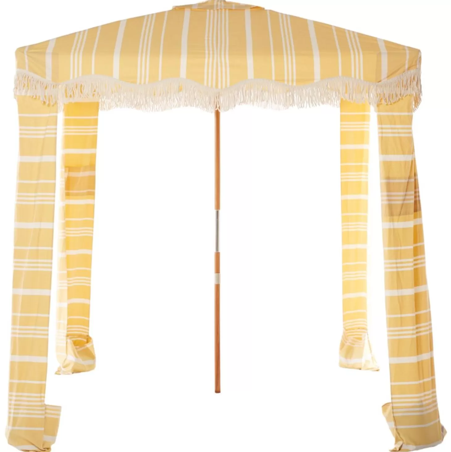 Cabanas & Tents>Business & Pleasure Co. The Premium Cabana - Vintage Yellow Stripe