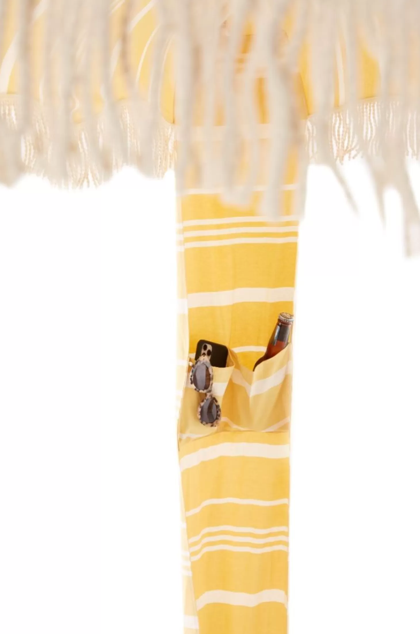 Cabanas & Tents>Business & Pleasure Co. The Premium Cabana - Vintage Yellow Stripe