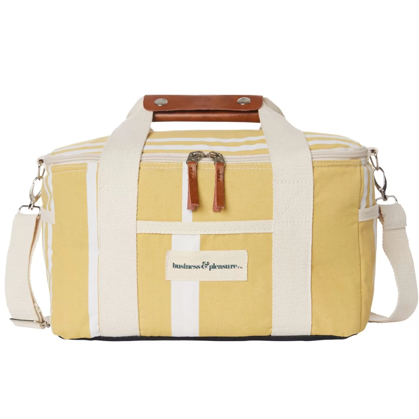 Premium Cooler Bags>Business & Pleasure Co. The Premium Cooler Bag - Vintage Yellow Stripe